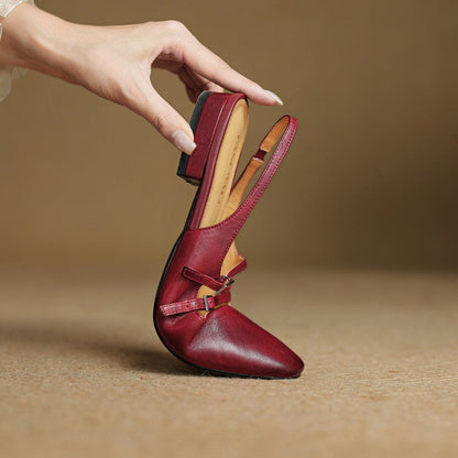 Paris Flache Lederschuhe