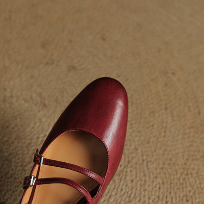Paris Flache Lederschuhe
