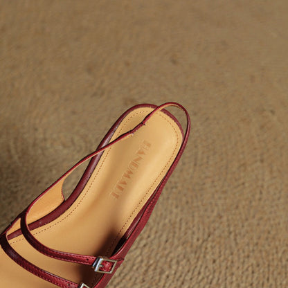 Paris Flache Lederschuhe