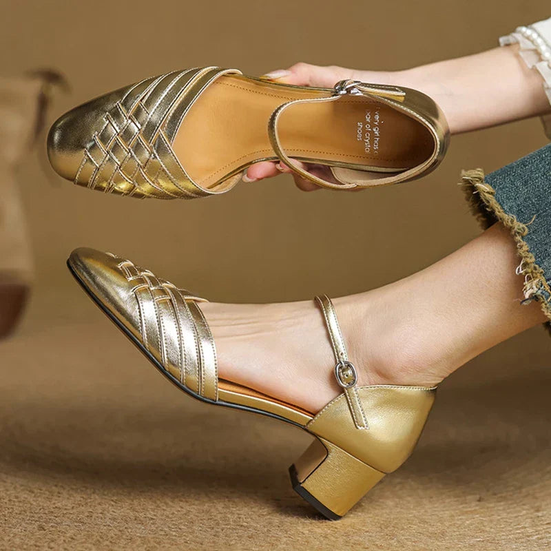 Evora Pumps aus echtem Leder