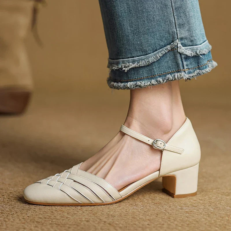 Evora Pumps aus echtem Leder