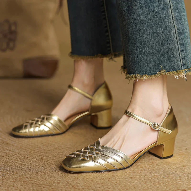Evora Pumps aus echtem Leder