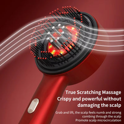 Solethic Hydrotherapie-Kopfhautmassagebürste mit rotem Licht und 3 Intensitätsstufen