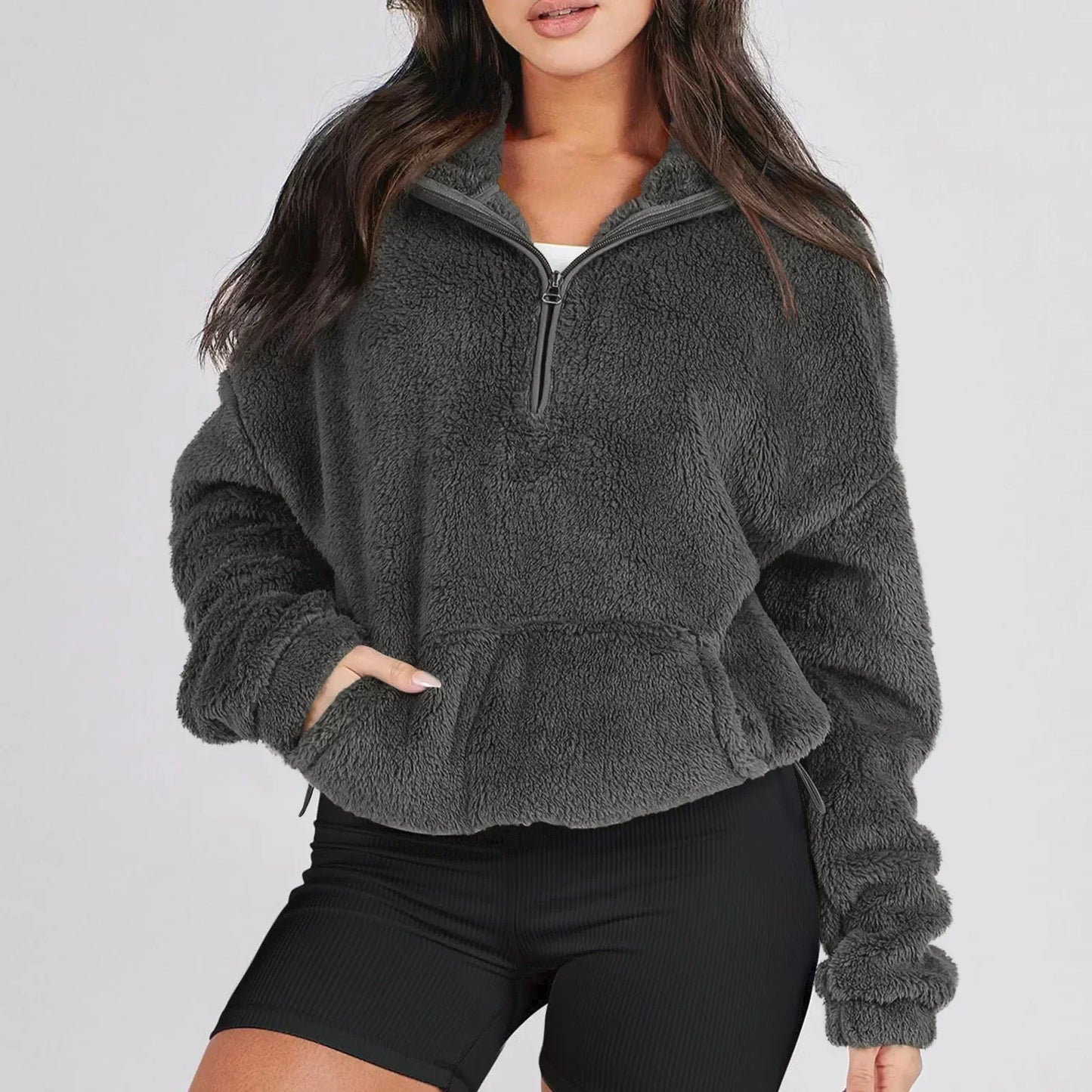 Sierra Pullover mit halbem Reißverschluss